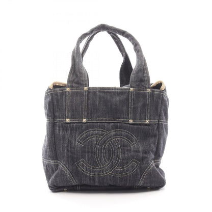 Chanel Tote Bag Spark Ring Denim Coco Mark Denim Blue Denim Spark Ring Denim