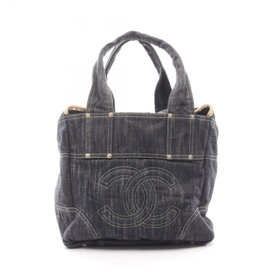 Chanel Tote Bag Spark Ring Denim Coco Mark Denim Blue Denim Spark Ring Denim