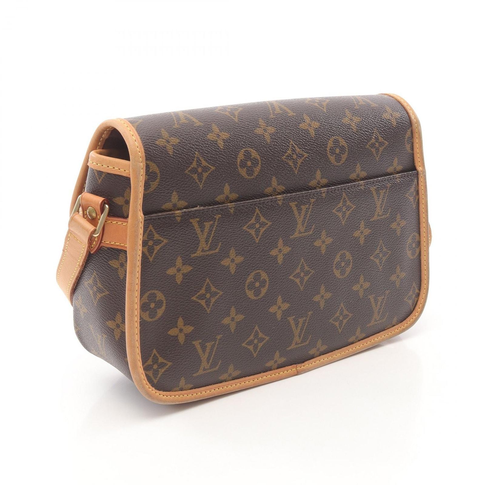 Louis Vuitton Shoulder Bag Sologne Monogram M42250 PVC Coated Canvas Leather