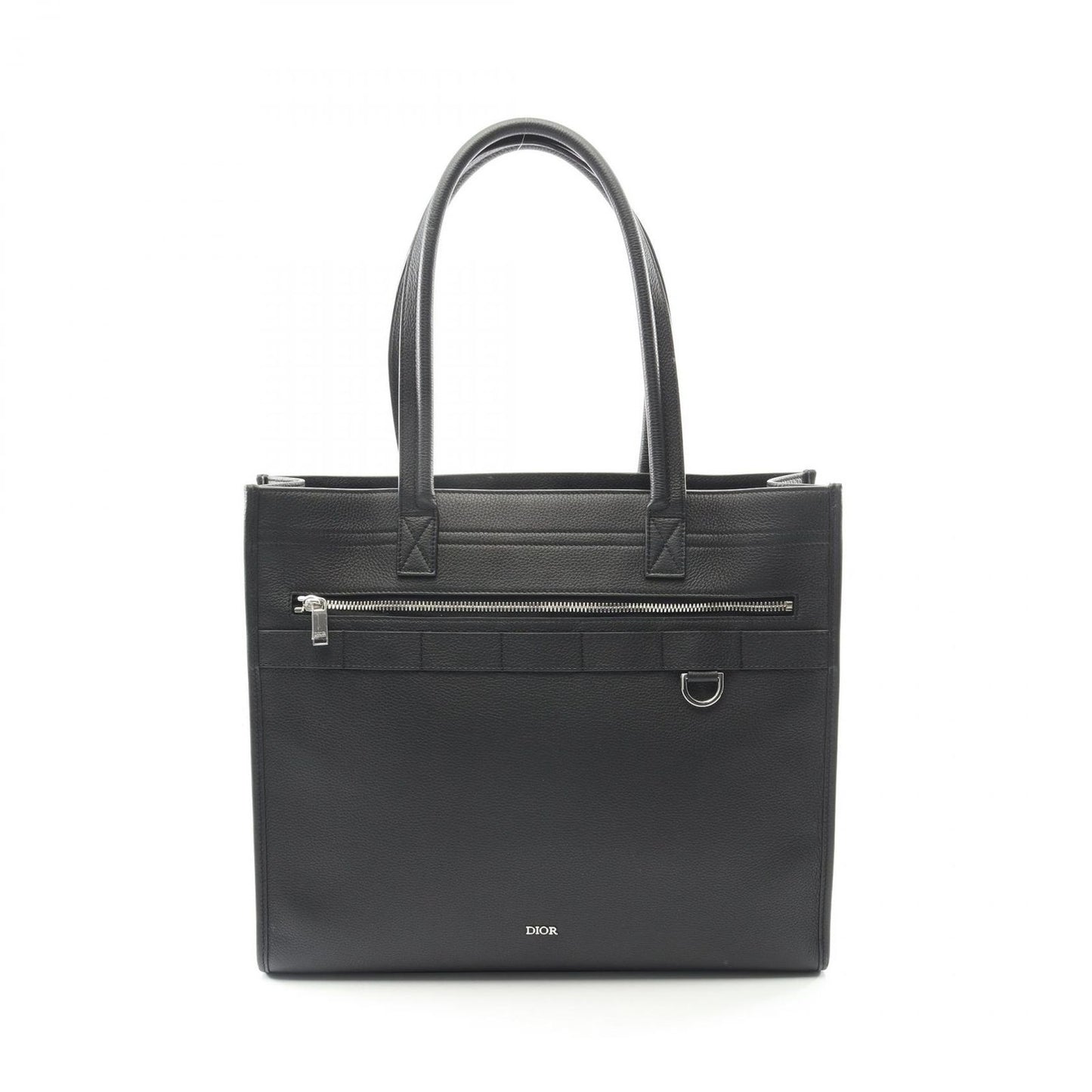 Dior Tote Bag Safari 1ess H224ymj Black Leather Safari Tote Bag Men's