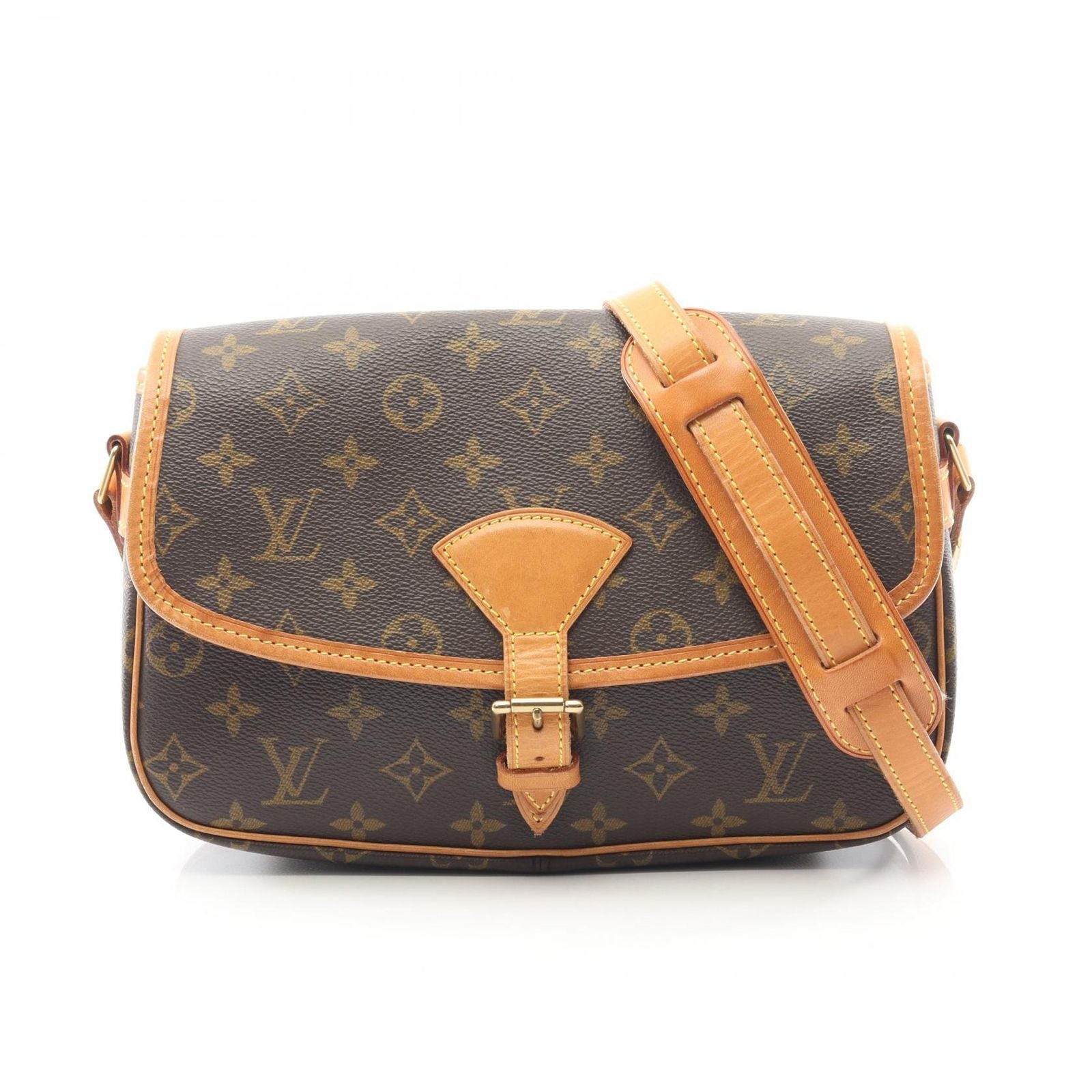 Louis Vuitton Shoulder Bag Sologne Monogram M42250 PVC Coated Canvas Leather