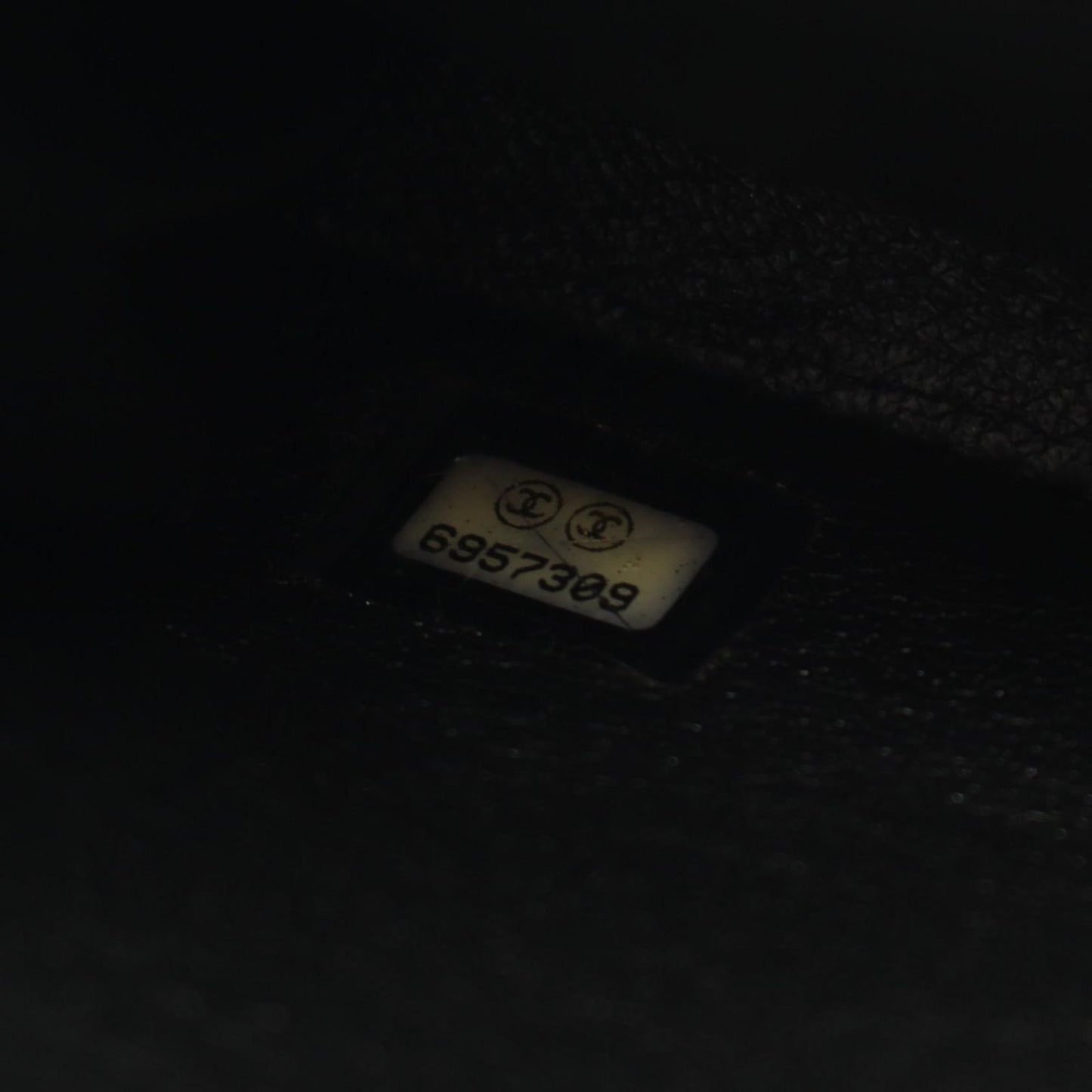 Chanel Shoulder Bag Chocolate Bar Black Lambskin (sheep Leather) Chocolate Bar