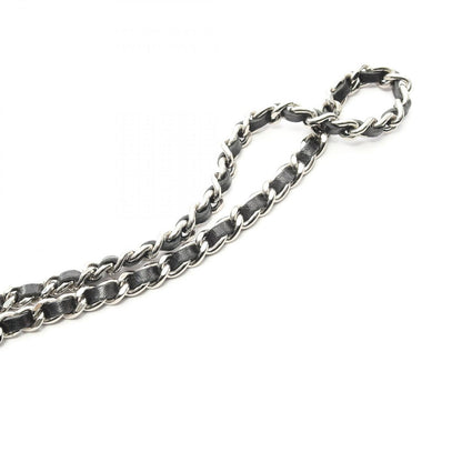 Chanel Shoulder Bag Chocolate Bar Black Lambskin (sheep Leather) Chocolate Bar