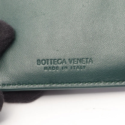 Bottega Veneta Coin Case Cassette Zipper 765460vcqc43049 Dark Green Leather