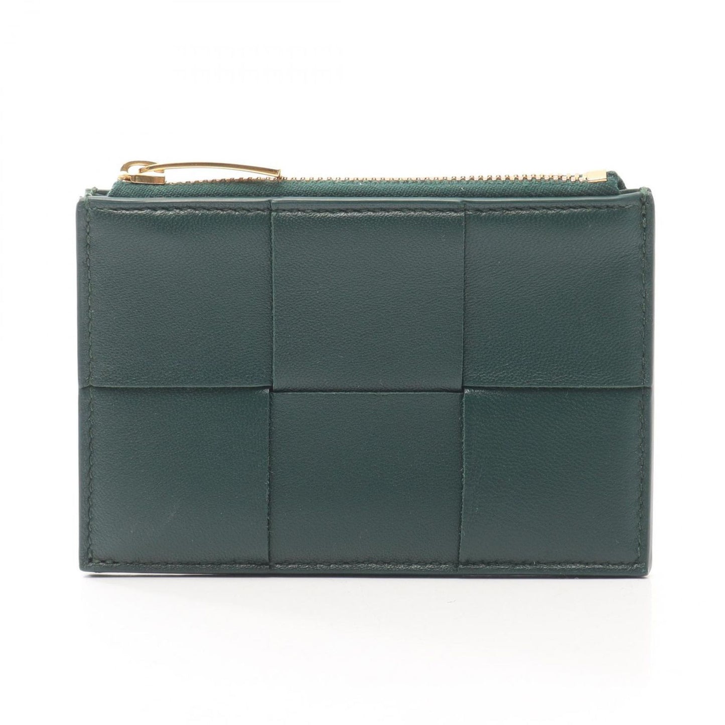 Bottega Veneta Coin Case Cassette Zipper 765460vcqc43049 Dark Green Leather