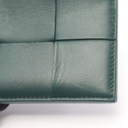 Bottega Veneta Coin Case Cassette Zipper 765460vcqc43049 Dark Green Leather