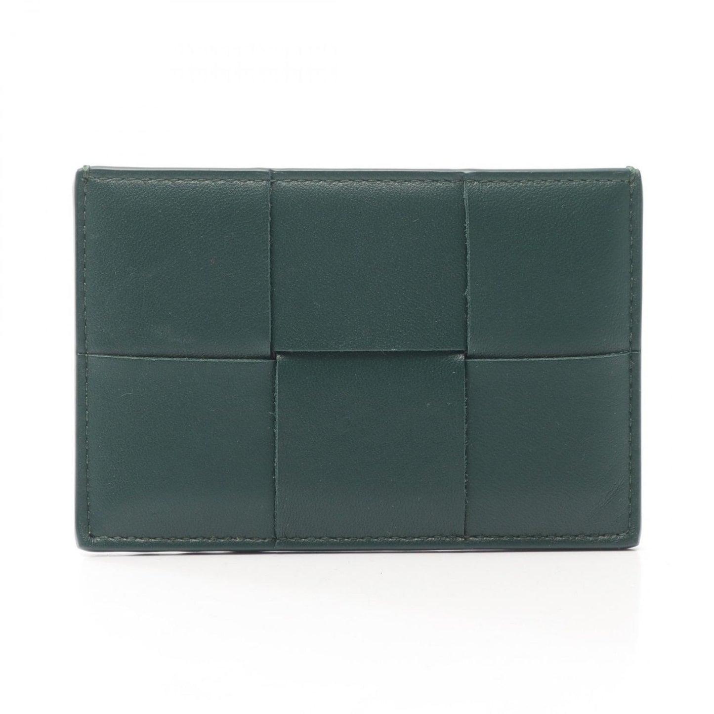 Bottega Veneta Bottega Veneta Card Case Cassette Dark Green Leather Cassette