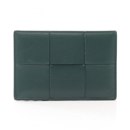 Bottega Veneta Bottega Veneta Card Case Cassette Dark Green Leather Cassette