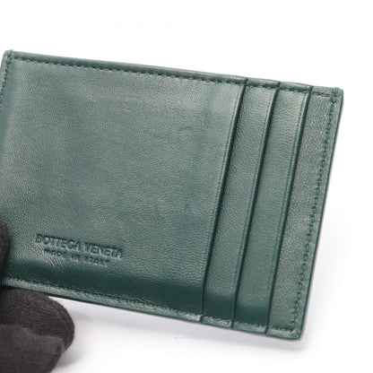Bottega Veneta Bottega Veneta Card Case Cassette Dark Green Leather Cassette