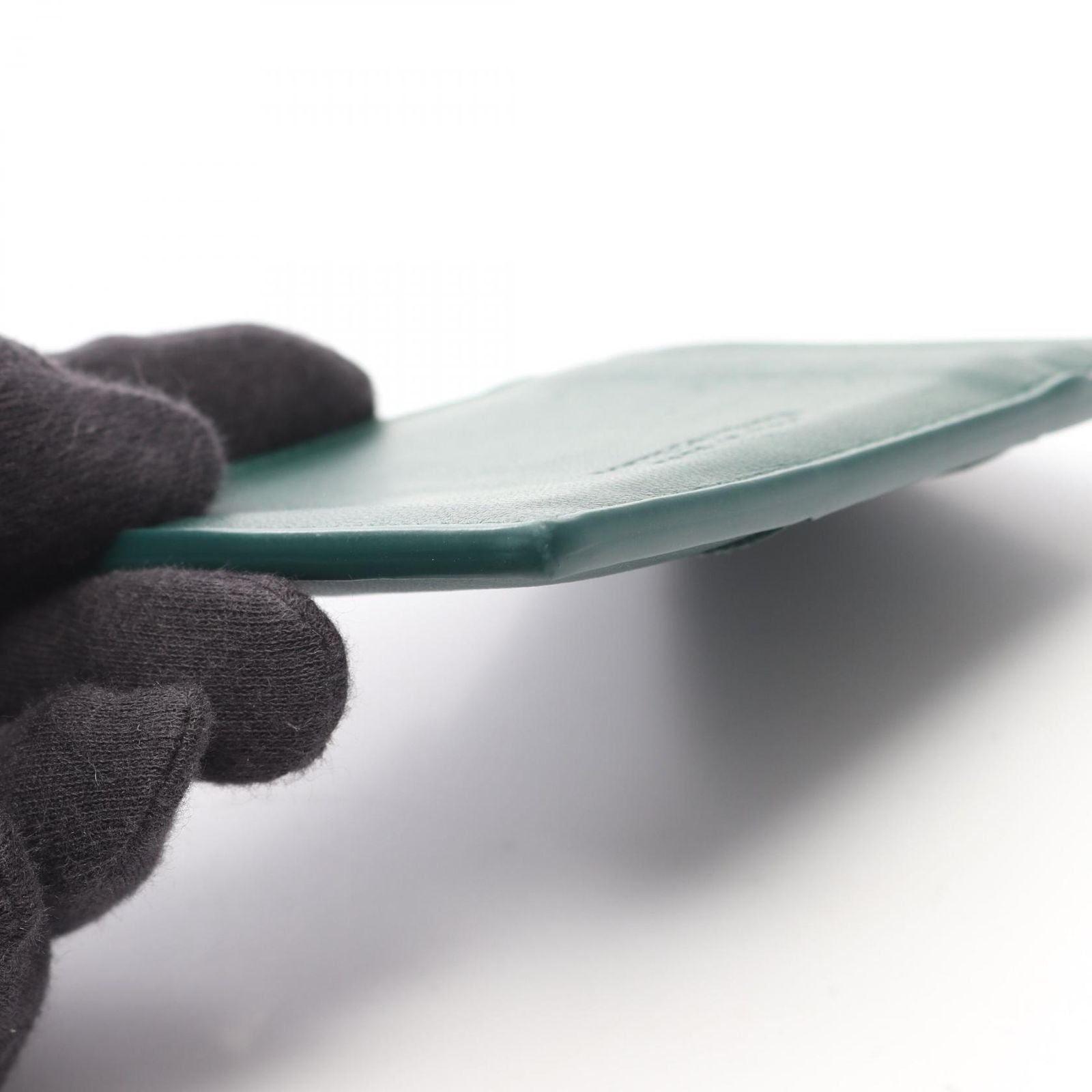 Bottega Veneta Bottega Veneta Card Case Cassette Dark Green Leather Cassette