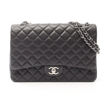 Chanel Shoulder Bag Matelasse 34 Classic Maxi W Flap A58601 Black Lambskin