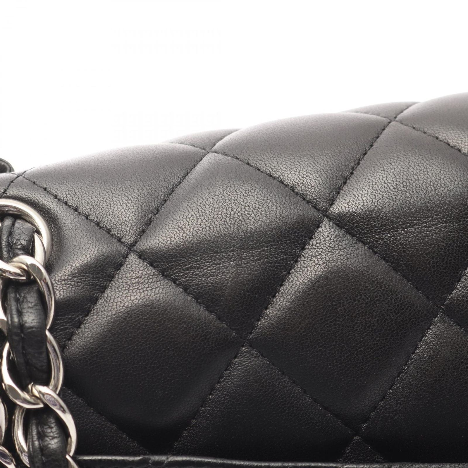 Chanel Shoulder Bag Matelasse 34 Classic Maxi W Flap A58601 Black Lambskin
