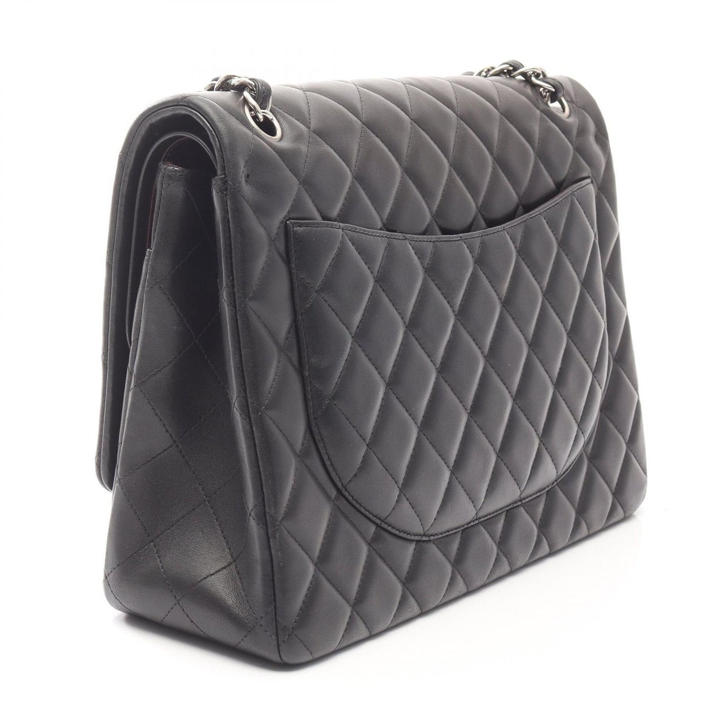 Chanel Shoulder Bag Matelasse 34 Classic Maxi W Flap A58601 Black Lambskin