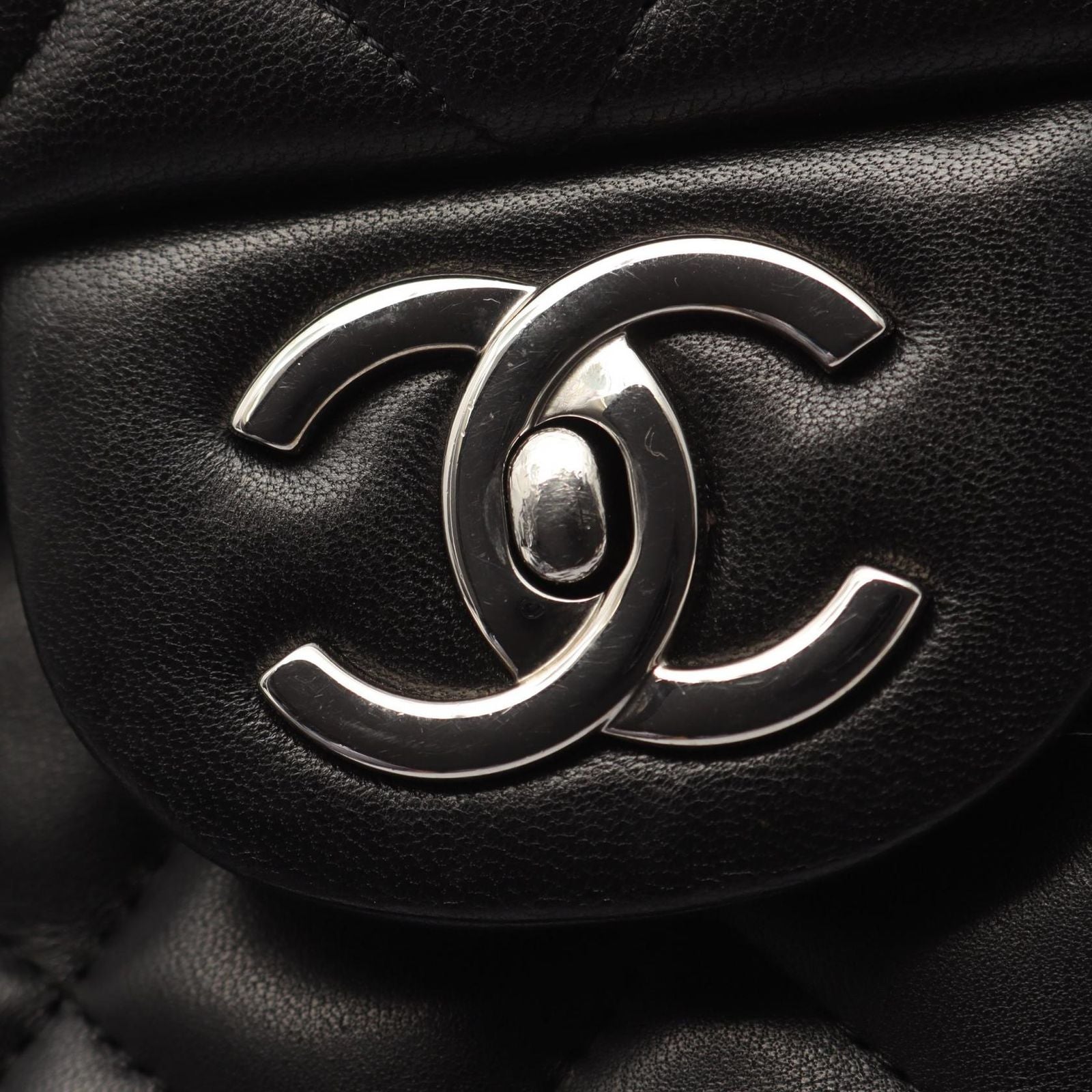 Chanel Shoulder Bag Matelasse 34 Classic Maxi W Flap A58601 Black Lambskin