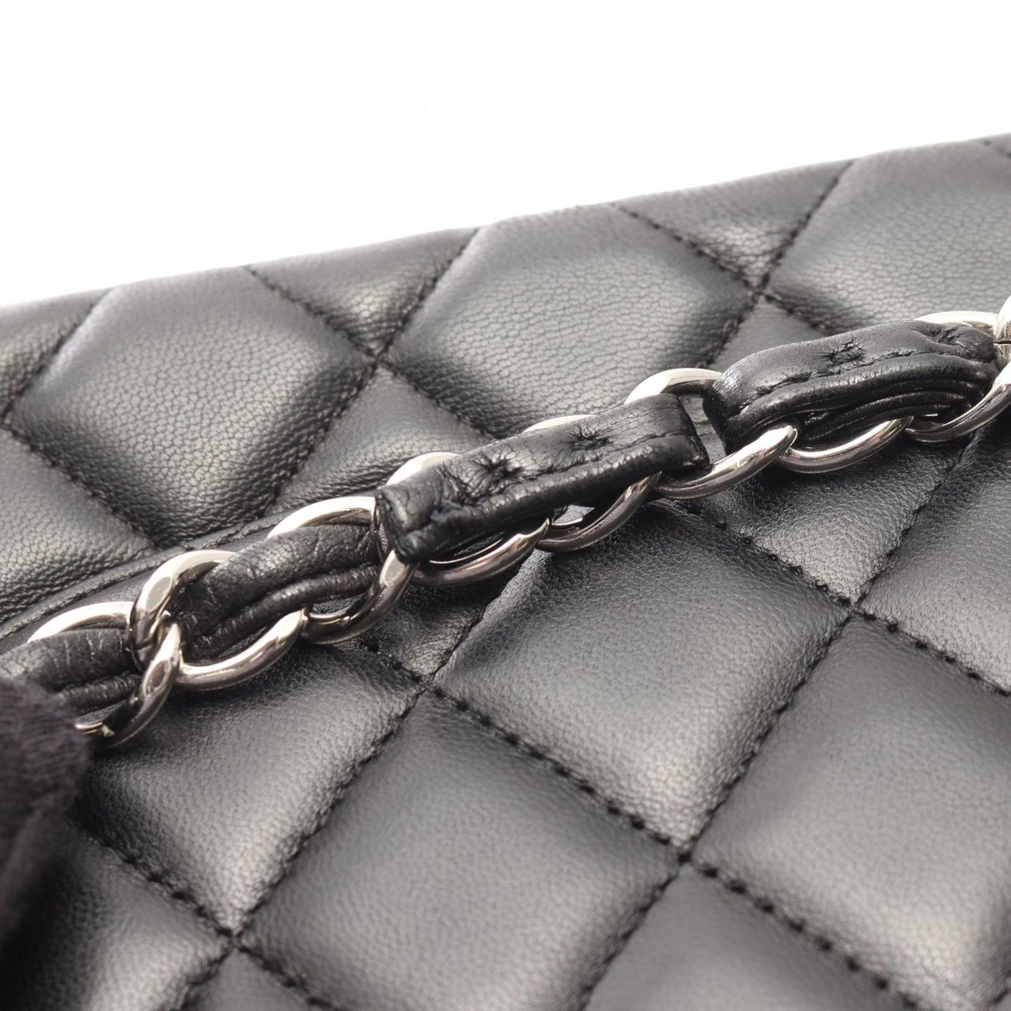 Chanel Shoulder Bag Matelasse 34 Classic Maxi W Flap A58601 Black Lambskin