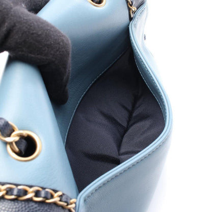 Chanel Shoulder Bag Chain Around Flap Bag As0371 Navy/blue Leather Chain Around