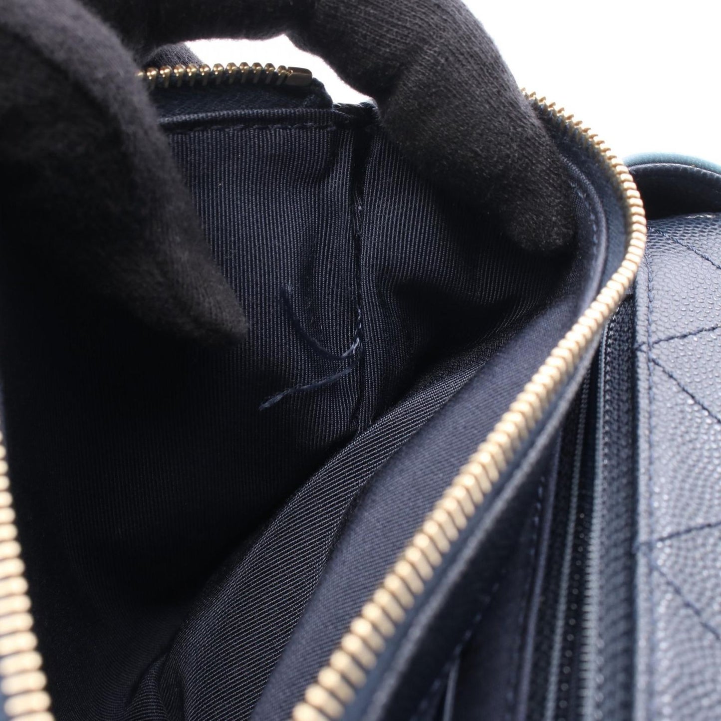 Chanel Shoulder Bag Chain Around Flap Bag As0371 Navy/blue Leather Chain Around