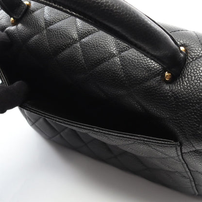 Chanel Handbag Matelasse Black Caviar Skin (grained Calf) Matelasse Handbag