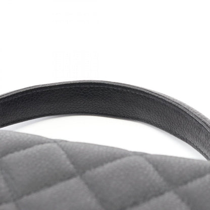 Chanel Handbag Matelasse Black Caviar Skin (grained Calf) Matelasse Handbag