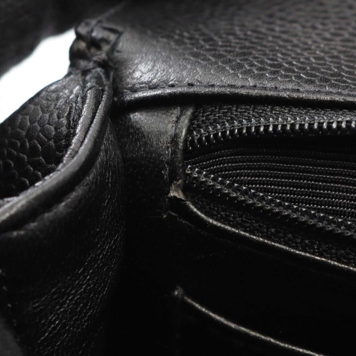 Chanel Handbag Matelasse Black Caviar Skin (grained Calf) Matelasse Handbag