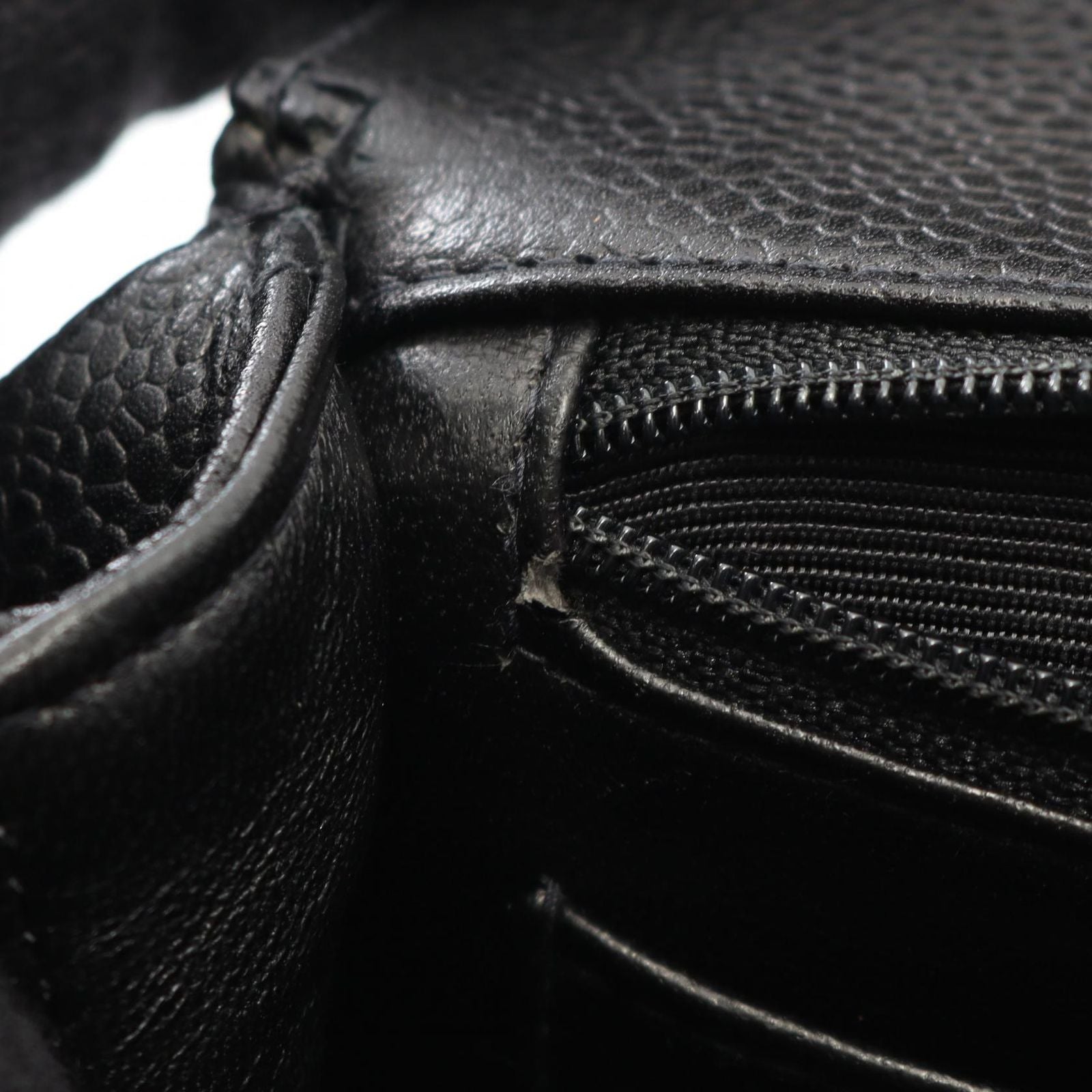 Chanel Handbag Matelasse Black Caviar Skin (grained Calf) Matelasse Handbag