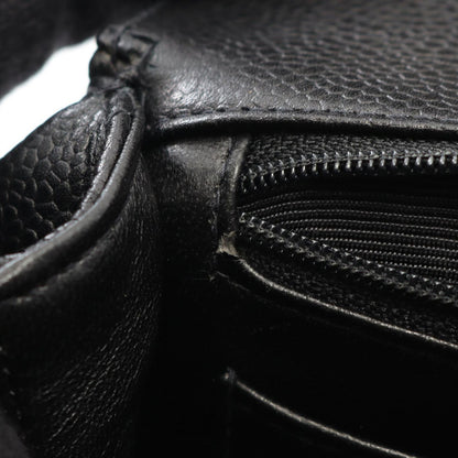 Chanel Handbag Matelasse Black Caviar Skin (grained Calf) Matelasse Handbag