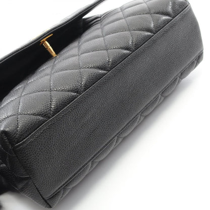 Chanel Handbag Matelasse Black Caviar Skin (grained Calf) Matelasse Handbag