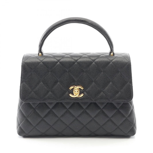 Chanel Handbag Matelasse Black Caviar Skin (grained Calf) Matelasse Handbag