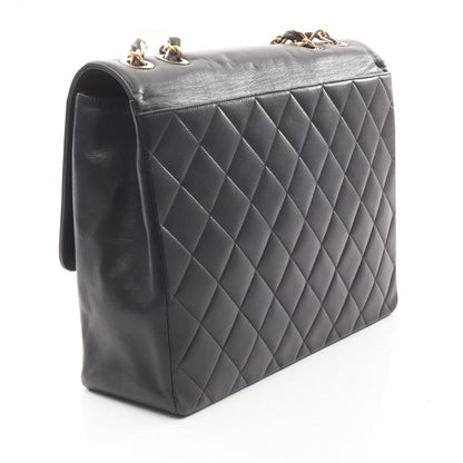 Chanel Shoulder Bag Matelasse Big Coco Mark Black Lambskin (sheep Leather) Deca