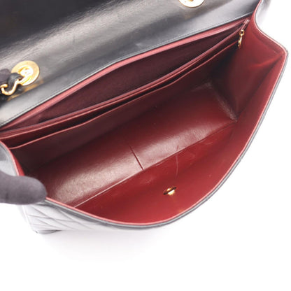 Chanel Shoulder Bag Matelasse Big Coco Mark Black Lambskin (sheep Leather) Deca