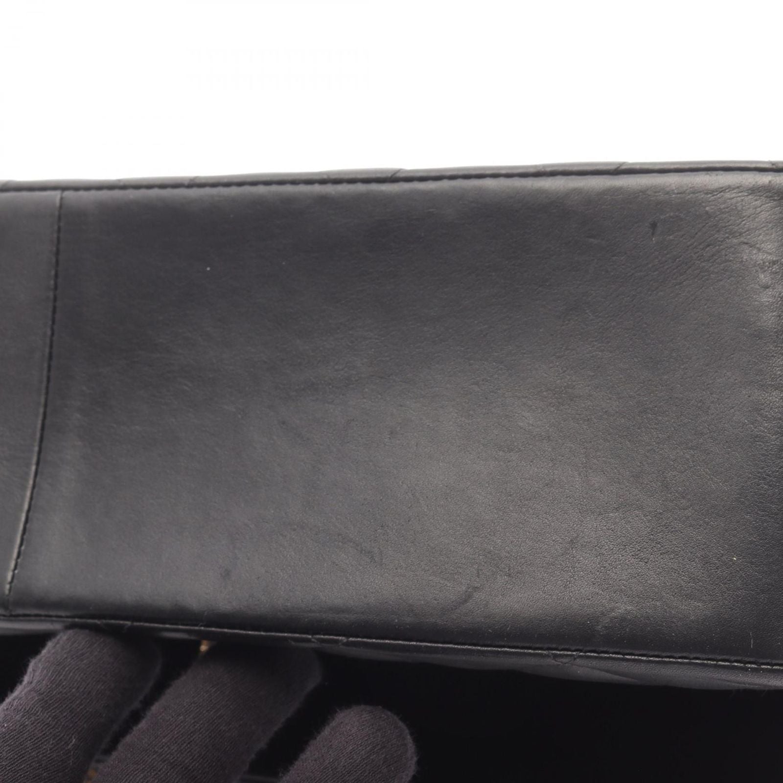 Chanel Shoulder Bag Matelasse Big Coco Mark Black Lambskin (sheep Leather) Deca