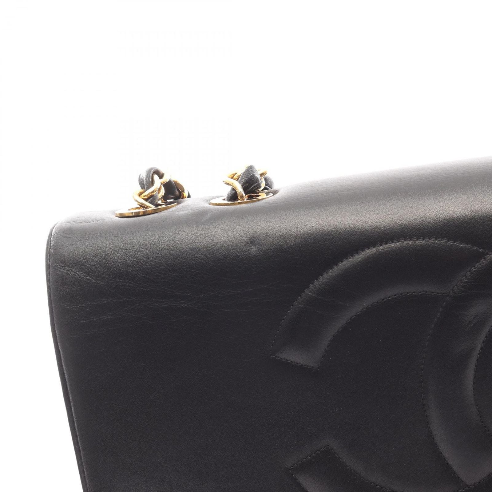 Chanel Shoulder Bag Matelasse Big Coco Mark Black Lambskin (sheep Leather) Deca