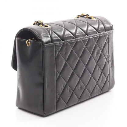Chanel Shoulder Bag Matelasse Diana Flap Black Lambskin Matelasse Diana Chain