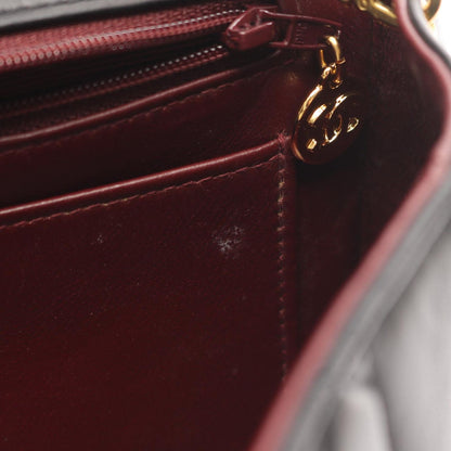 Chanel Shoulder Bag Matelasse Diana Flap Black Lambskin Matelasse Diana Chain