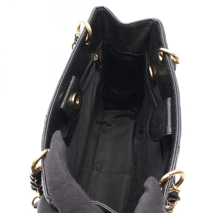 Chanel Tote Bag Matelasse Pst Black Caviar Skin (grained Calf) Pst Chain Tote