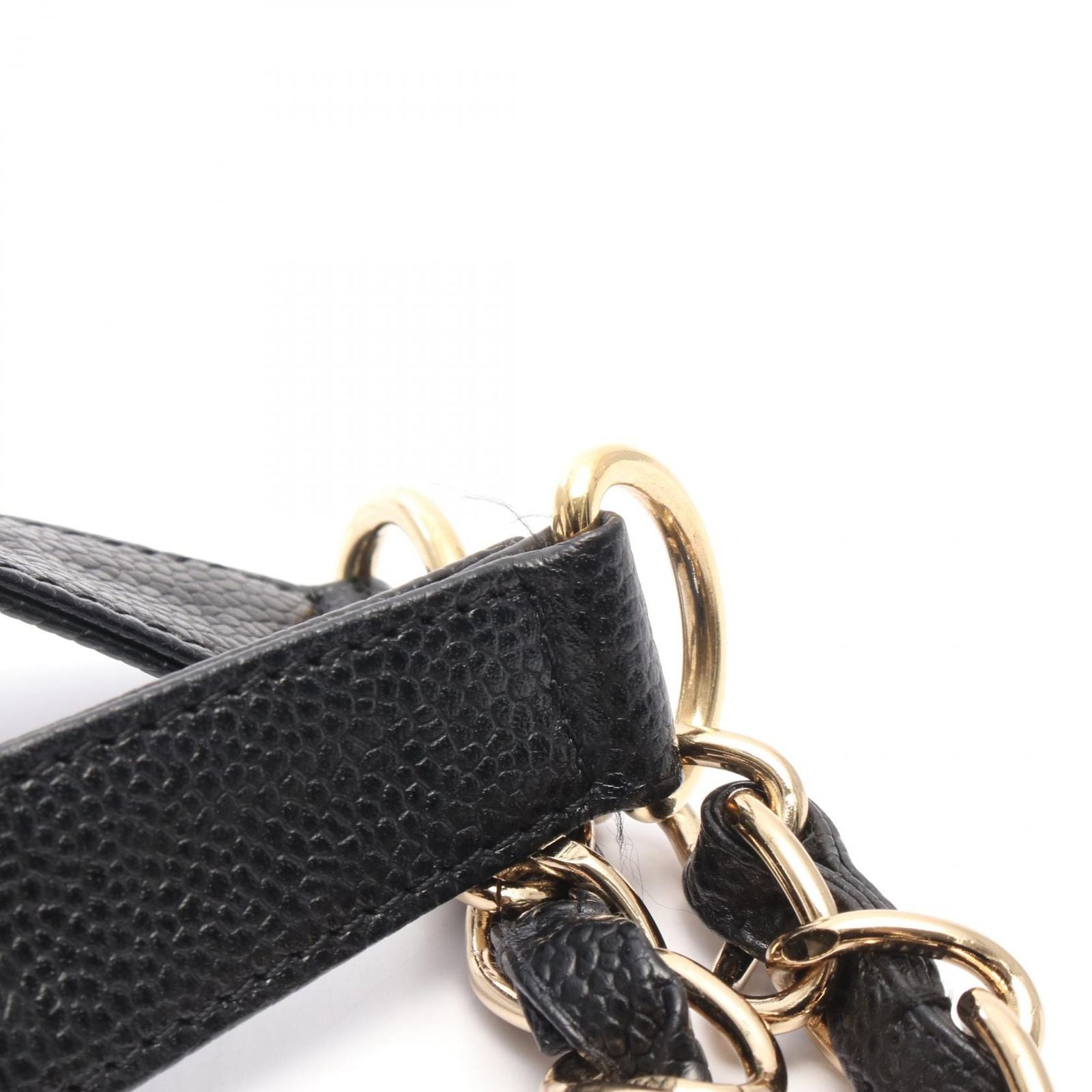 Chanel Tote Bag Matelasse Pst Black Caviar Skin (grained Calf) Pst Chain Tote