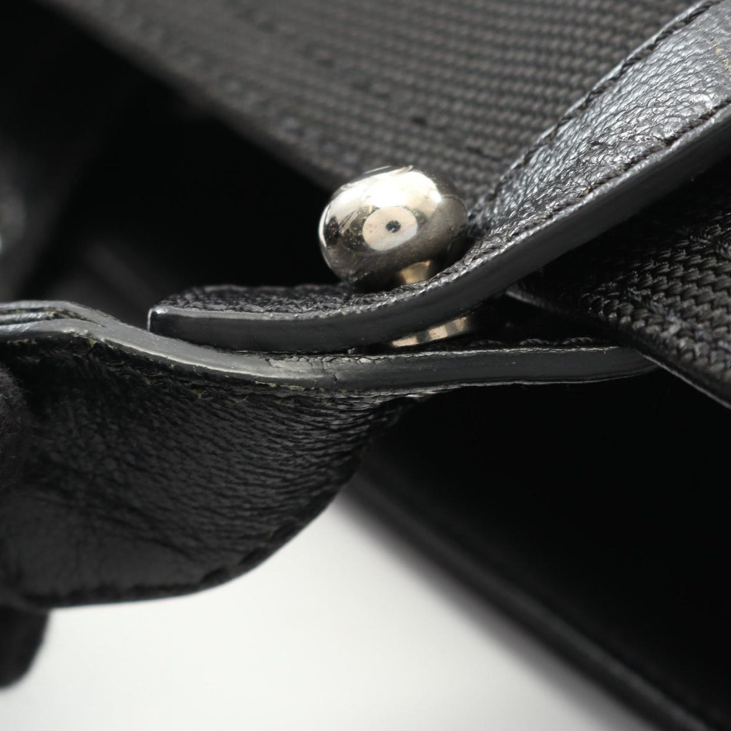 Chanel Tote Bag Paris Biarritz MM Black PVC Coated Canvas Leather Paris