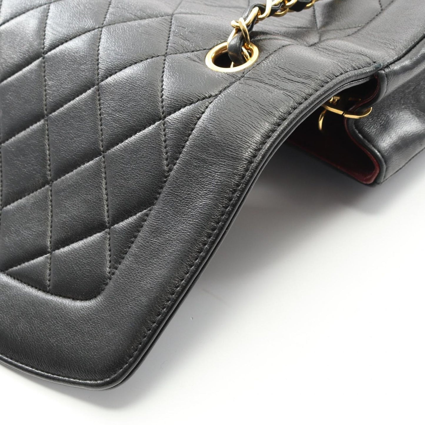 Chanel Shoulder Bag Matelasse Diana Flap Black Lambskin Matelasse Diana Chain