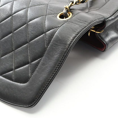 Chanel Shoulder Bag Matelasse Diana Flap Black Lambskin Matelasse Diana Chain