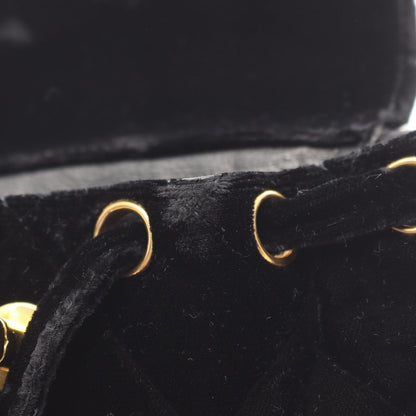 Chanel Rucksack Backpack Matelasse Black Fabric Matelasse Mini Backpack Ladies