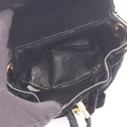 Chanel Rucksack Backpack Matelasse Black Fabric Matelasse Mini Backpack Ladies