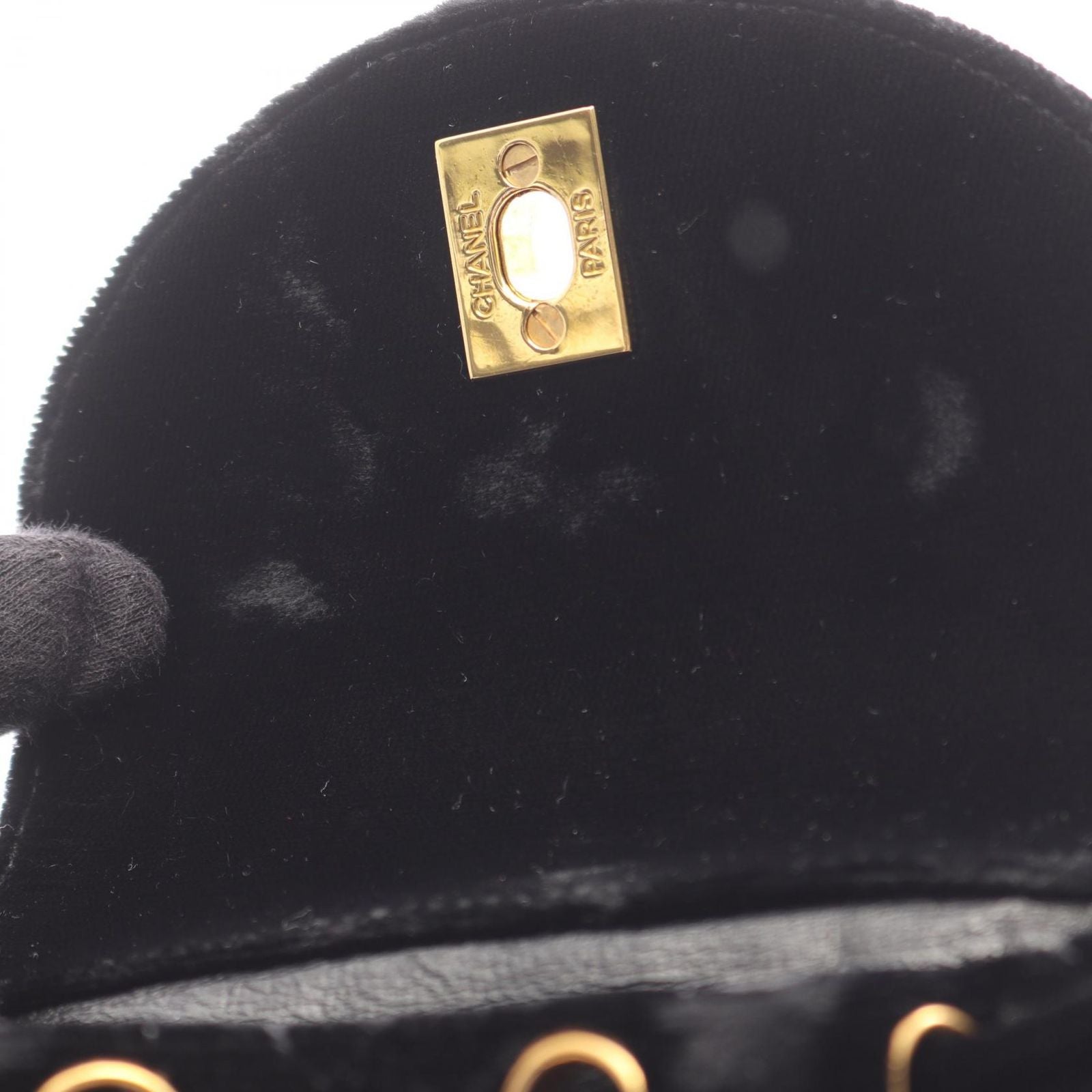 Chanel Rucksack Backpack Matelasse Black Fabric Matelasse Mini Backpack Ladies