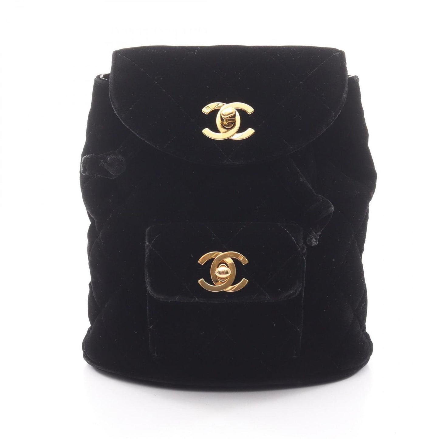Chanel Rucksack Backpack Matelasse Black Fabric Matelasse Mini Backpack Ladies