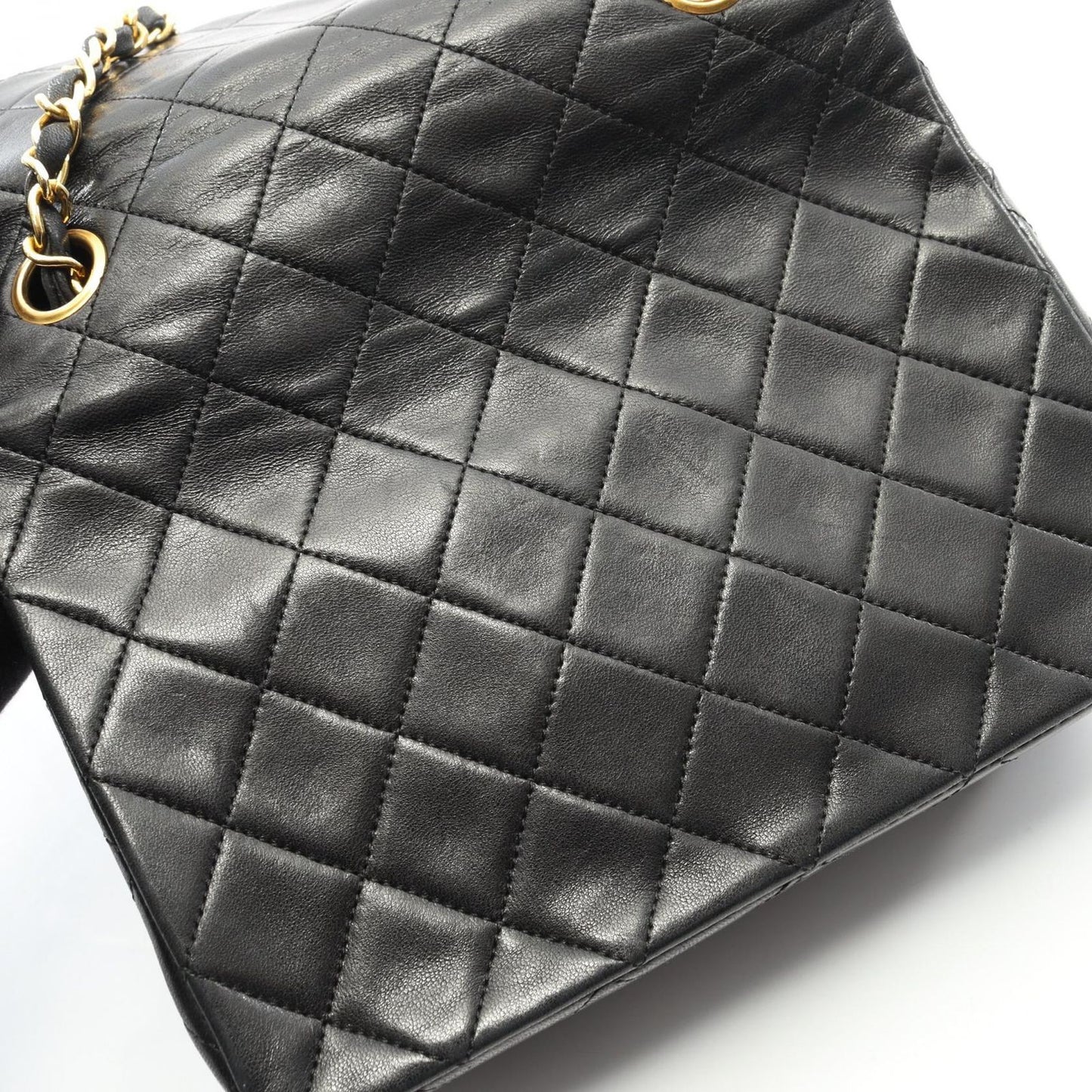 Chanel Shoulder Bag Mini Matelasse 20 Black Lambskin Mini Matelasse Chain