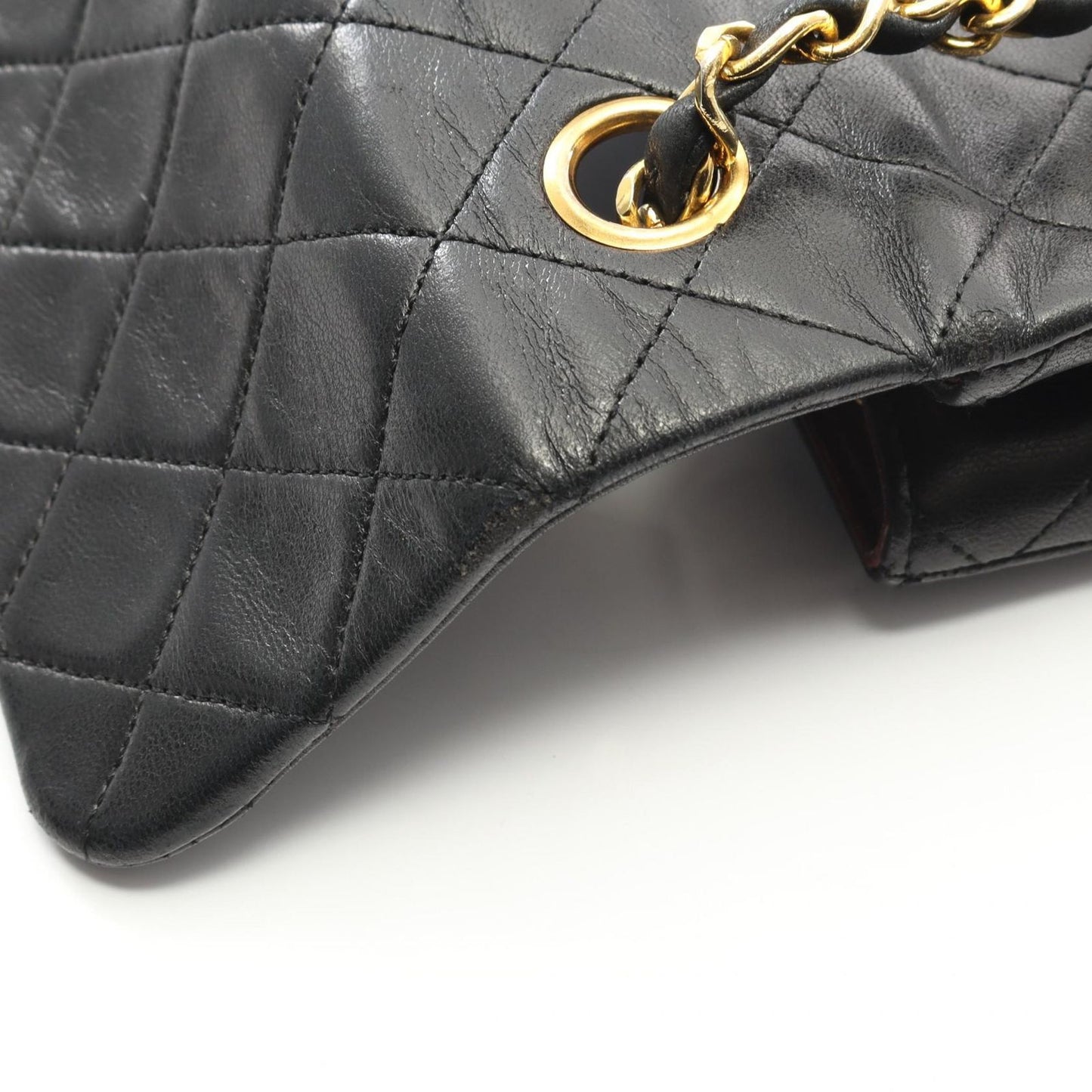 Chanel Shoulder Bag Mini Matelasse 20 Black Lambskin Mini Matelasse Chain