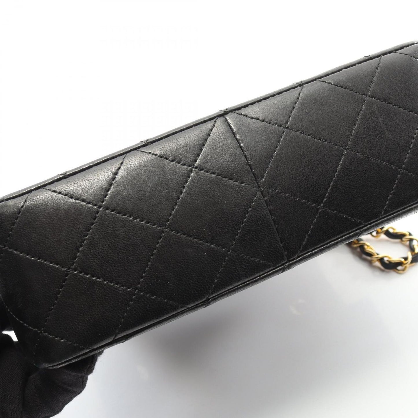 Chanel Shoulder Bag Mini Matelasse 20 Black Lambskin Mini Matelasse Chain