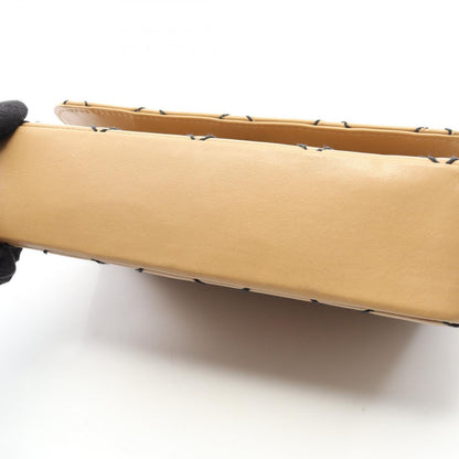 Chanel Shoulder Bag Wild Stitch Beige Leather Wild Stitch Chain Shoulder Ladies