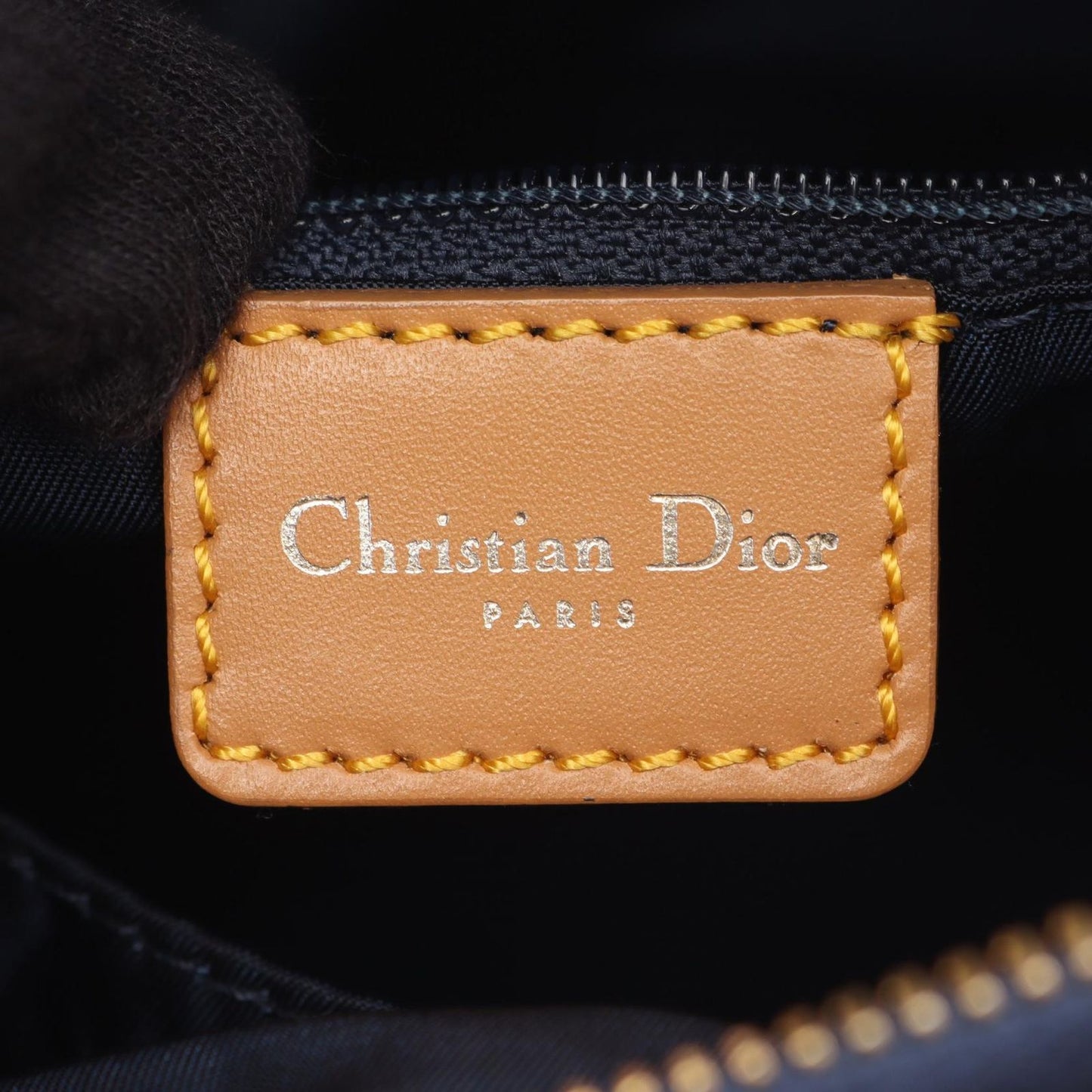 Dior Tote Bag Indigo Blue Denim Leather Mini Boston Bag Ladies a