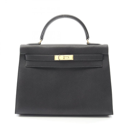 Hermes Handbag Kelly 32 Black Leather Kelly 32 Black Ladies a