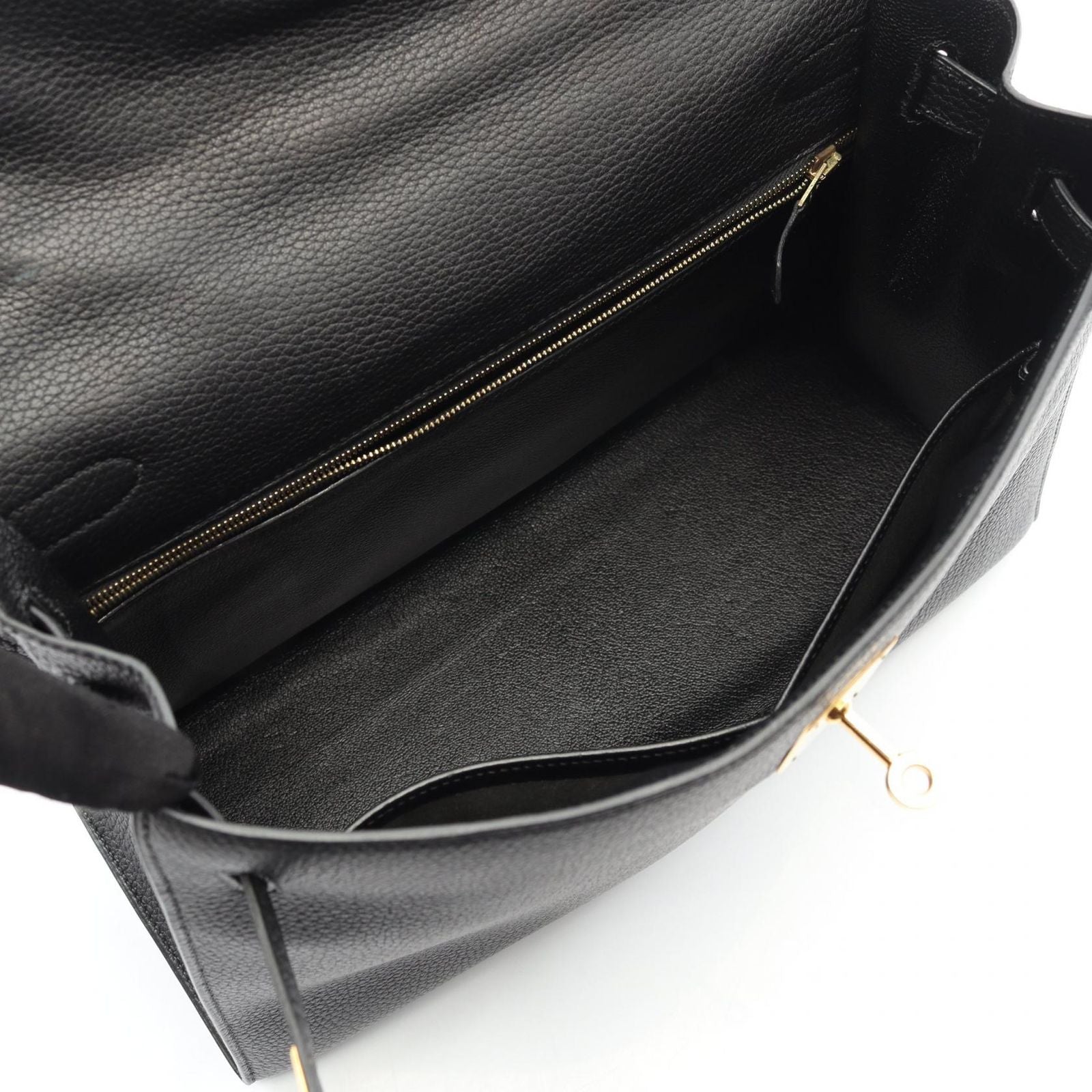 Hermes Handbag Kelly 32 Black Leather Kelly 32 Black Ladies a